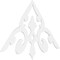 Ekena Millwork Pitch Whitman Architectural Grade PVC Gable Pediment, 72"W x 42"H x 1"P (14/12) GPP072X042X100WHI - alternate 1